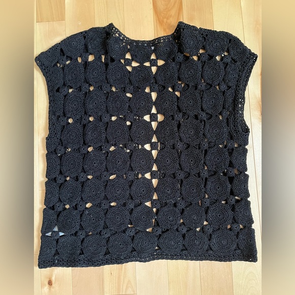 Bundle - The Gap 100% Cotton Shirt + Liz Claiborne 100% Cotton Crocheted… - Picture 3 of 14
